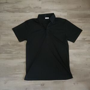 Men's Collars & Co Classic Black Polo Shirt Small